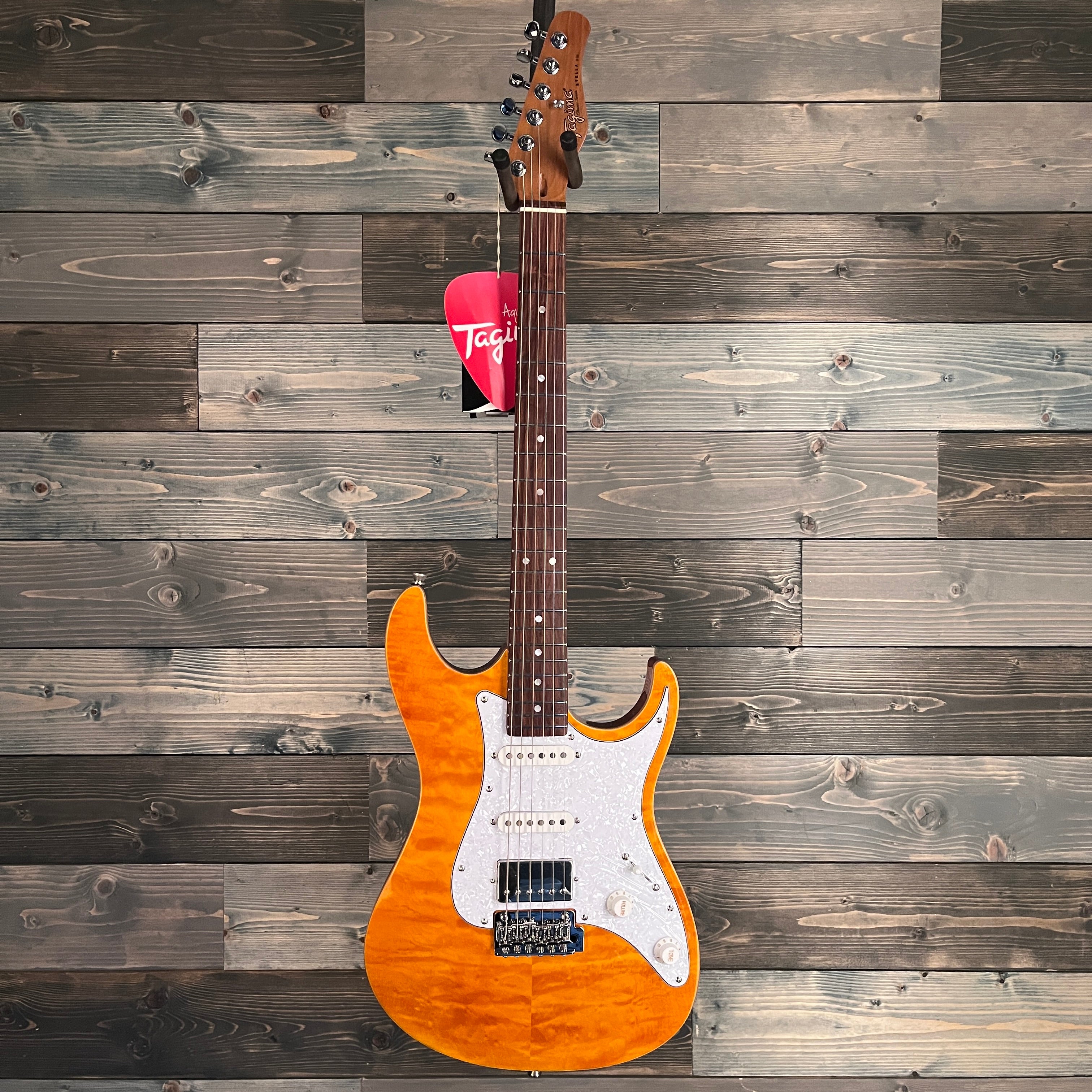 Tagima Stella DW Electric Guitar - Transparent Orange