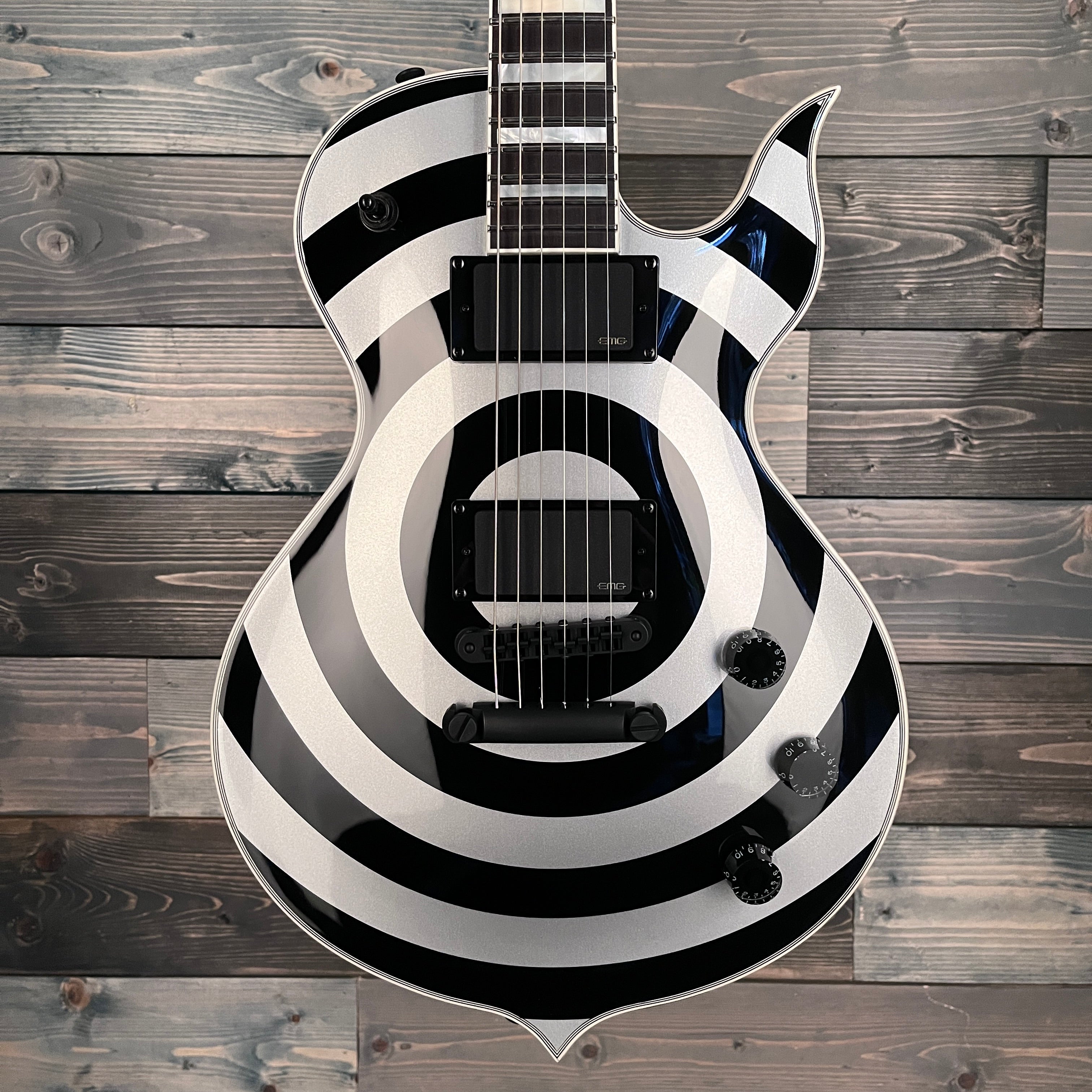 Wylde Audio 4535 Odin Grail Silver Bullseye Electric Guitar