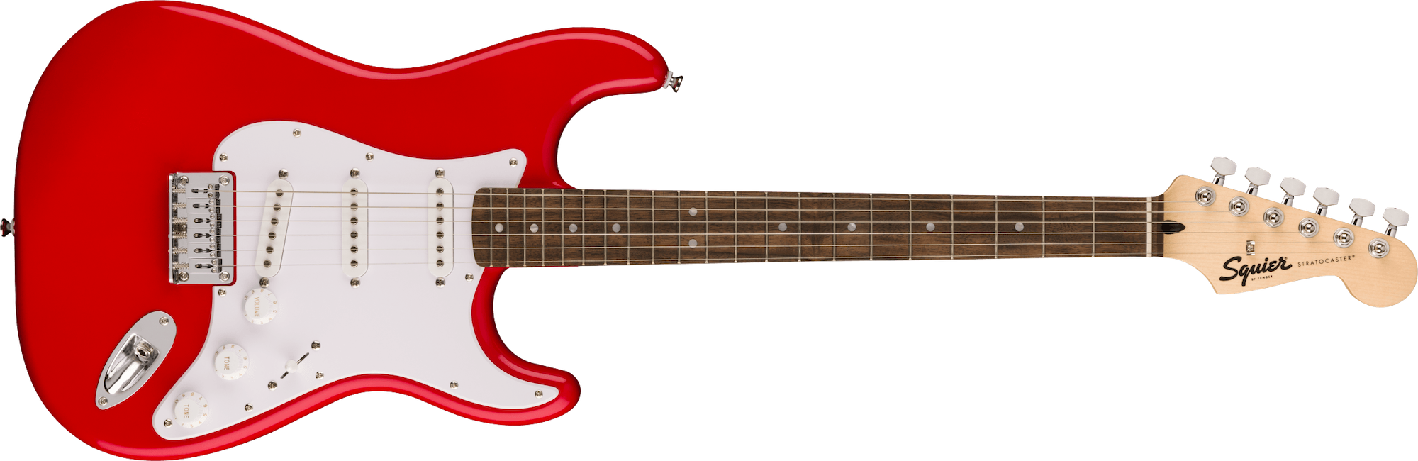 Fender Squier Sonic Stratocaster HT, Laurel Fingerboard, White Pickguard, Torino Red