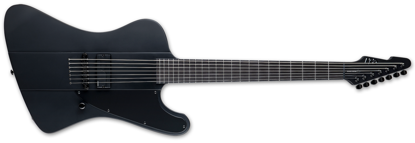 ESP LTD Phoenix-7 String Baritone Electric Guitar - Black Satin