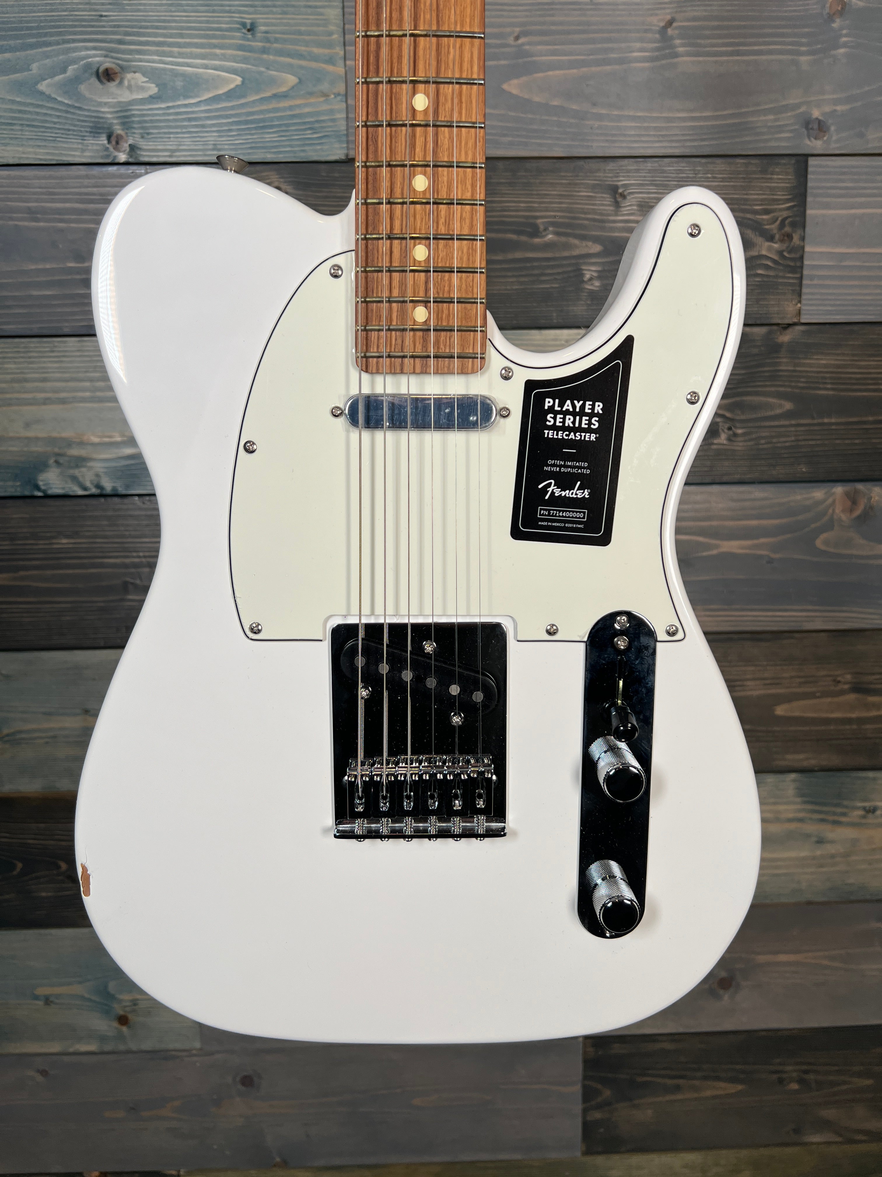 DEMO Fender Player Telecaster, Pau Ferro Fingerboard, Polar White