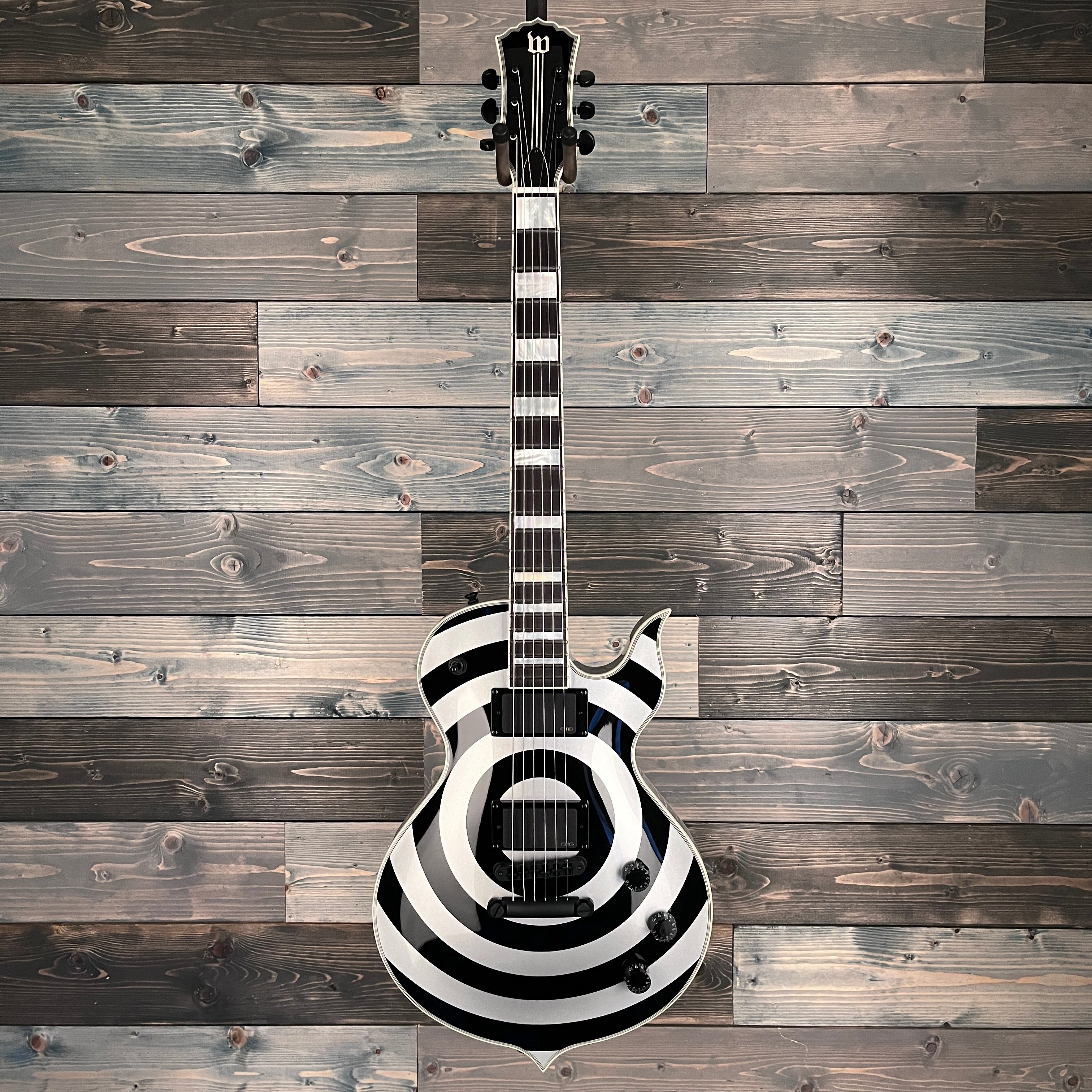 Wylde Audio 4535 Odin Grail Silver Bullseye Electric Guitar