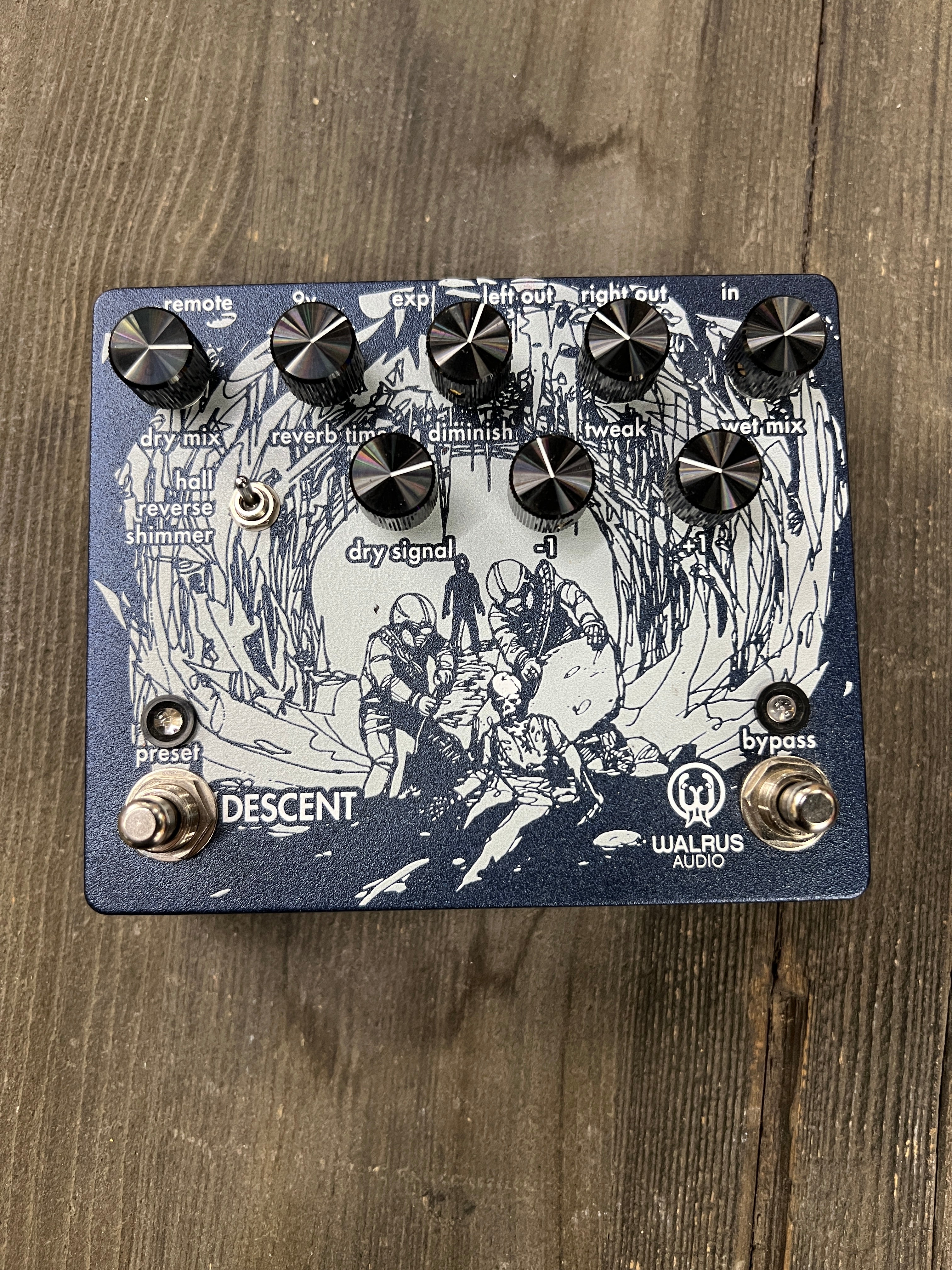 USED Walrus Audio Descent Reverb Pedal