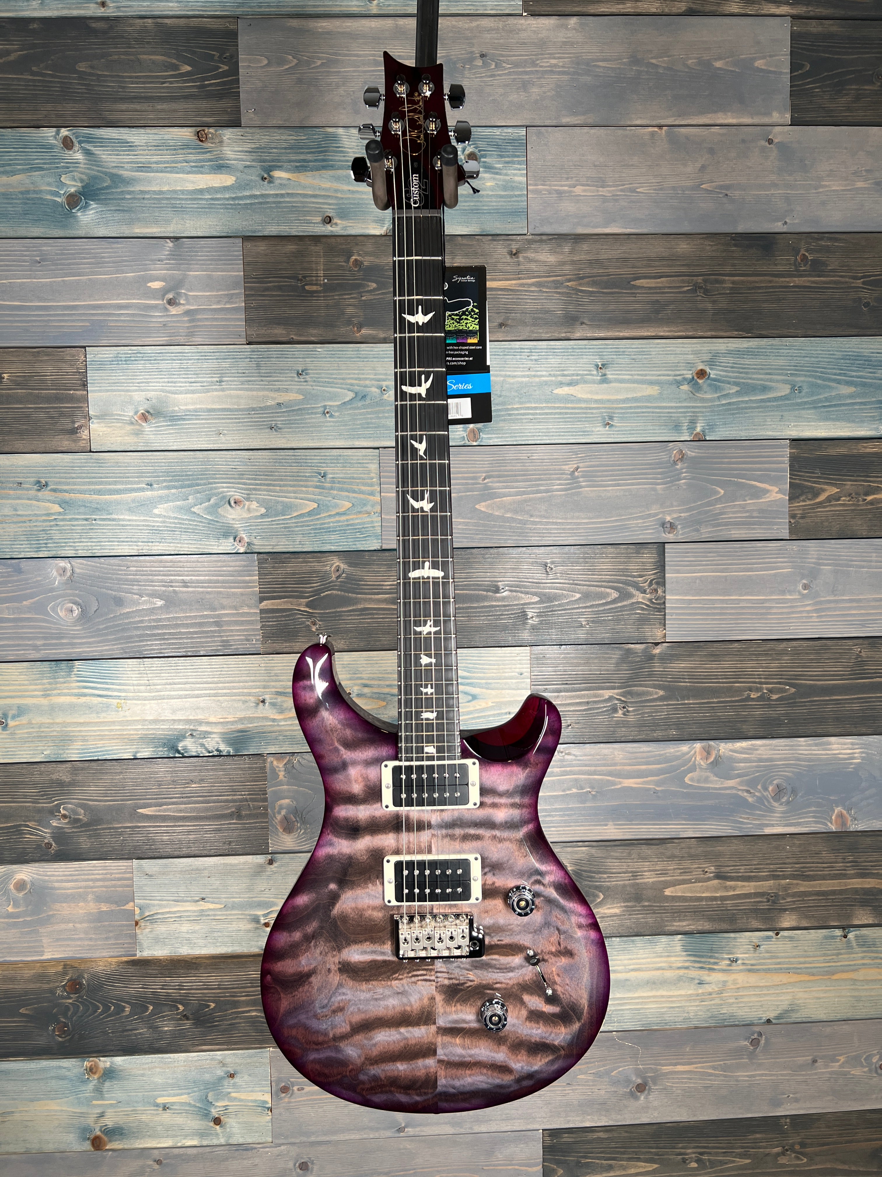 PRS S2 Custom 24 Electric Guitar - Faded Gray Black Purple Burst