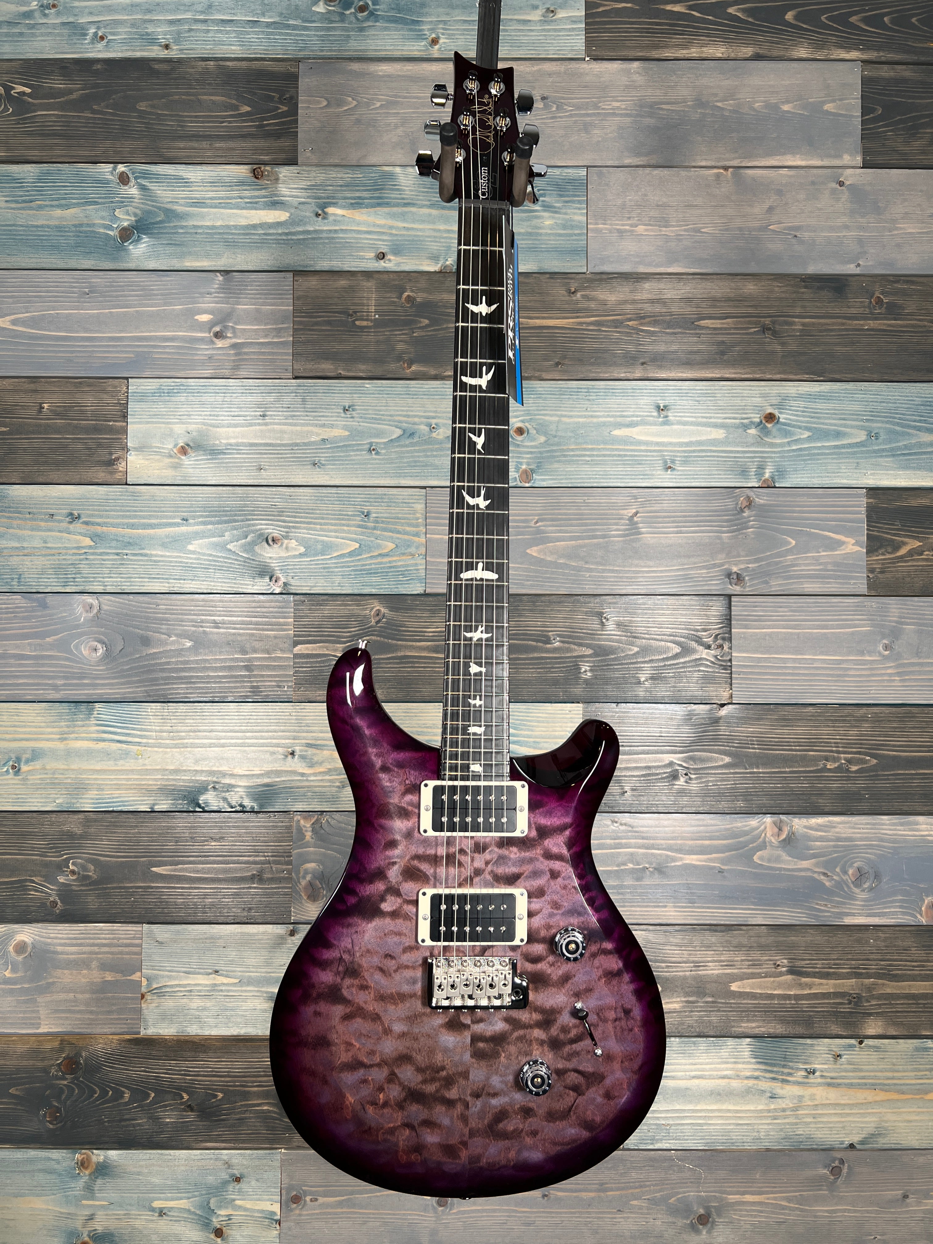 PRS S2 Custom 24 Electric Guitar - Faded Gray Black Purple Burst