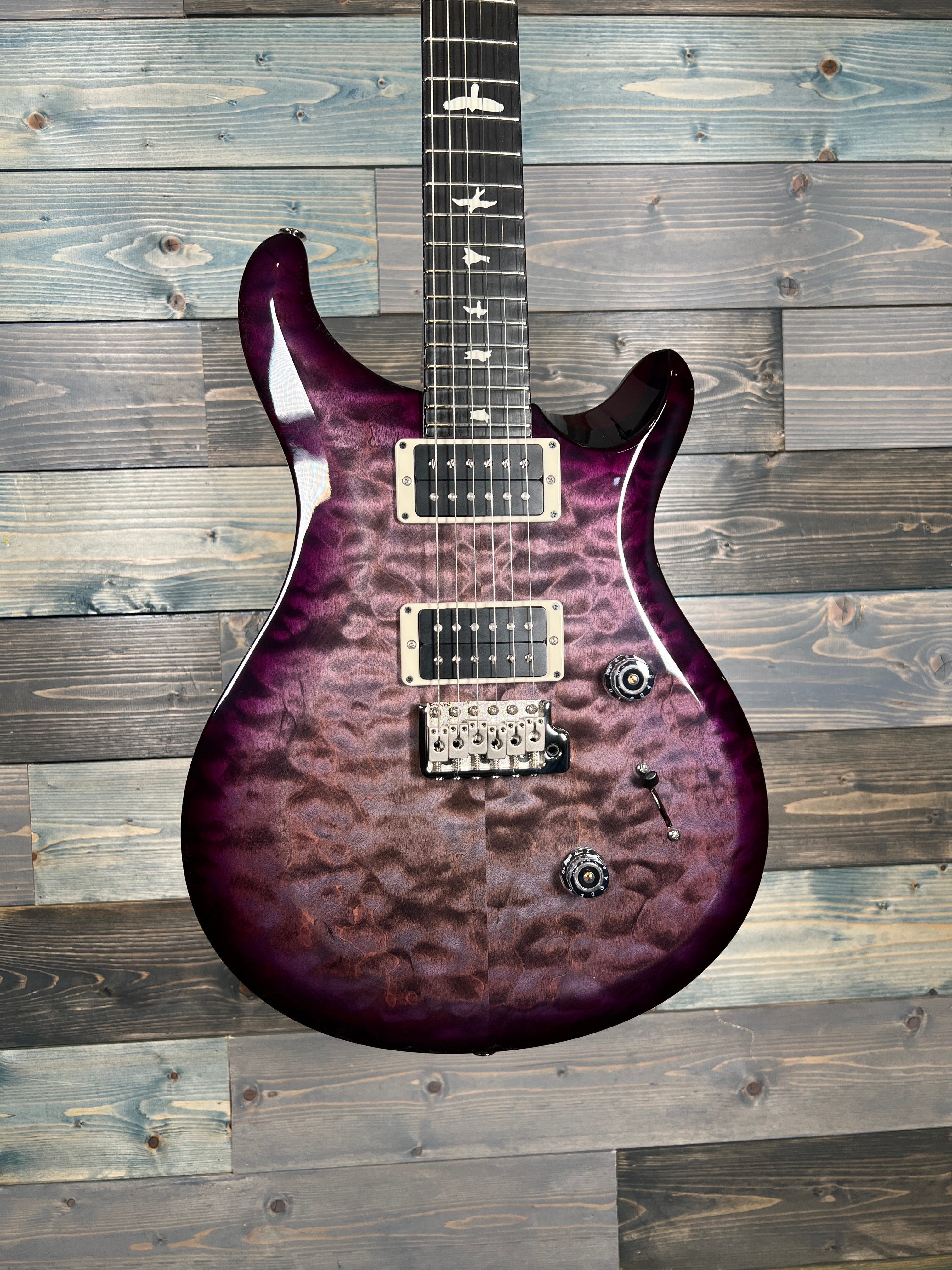 PRS S2 Custom 24 Electric Guitar - Faded Gray Black Purple Burst