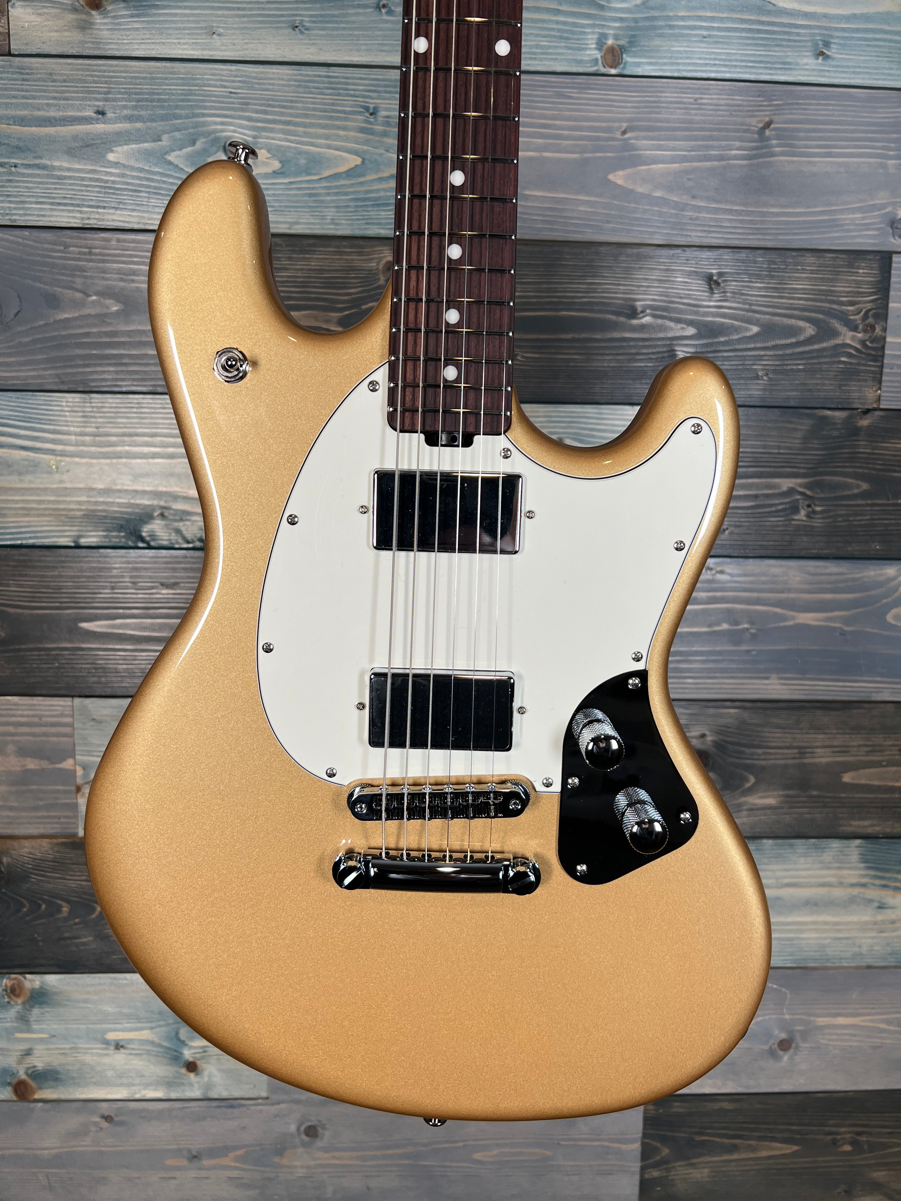 Ernie Ball Music Man StingRay HT Guitar Parchment PG - Golden Delicious