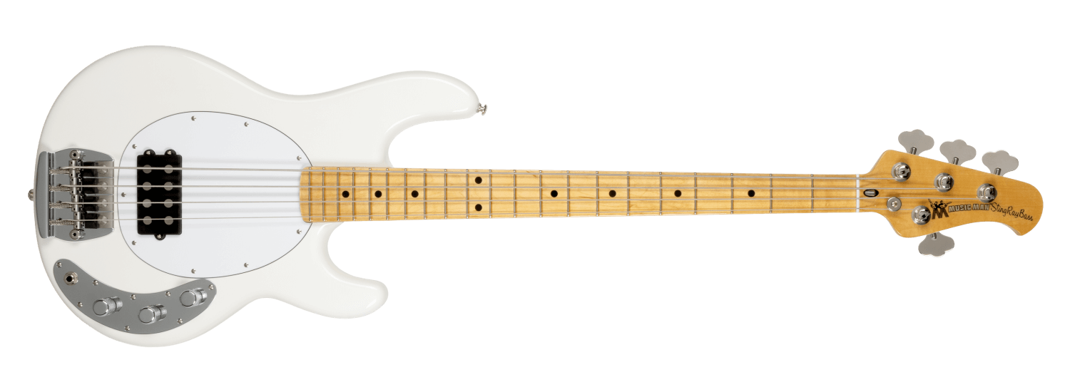 Ernie Ball Music Man Retro '70s StingRay Bass - White