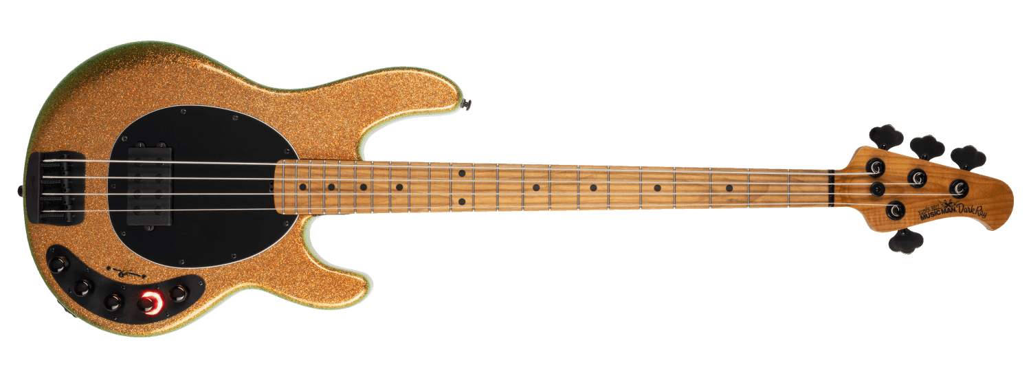 Ernie Ball Music Man Dark Ray Bass - Gold Bar