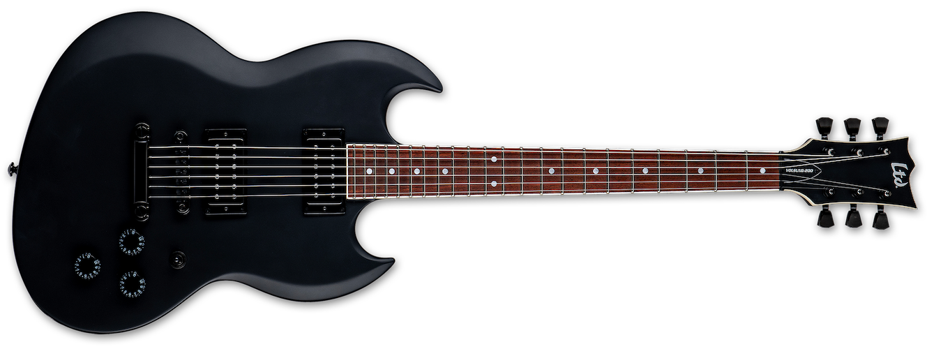 ESP LTD Volsung-200 Electric Guitar - Black Satin