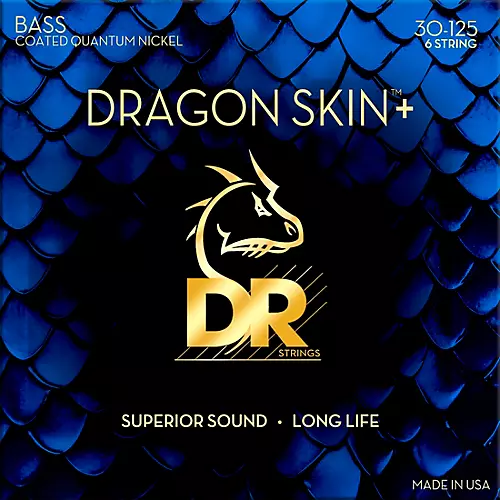 DR Strings DRAGON SKIN + Bass Strings 6 string 30-125