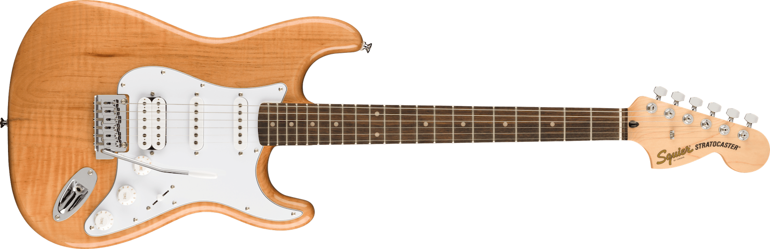 Fender FSR Affinity Series Stratocaster HSS, White Pickguard, Natural