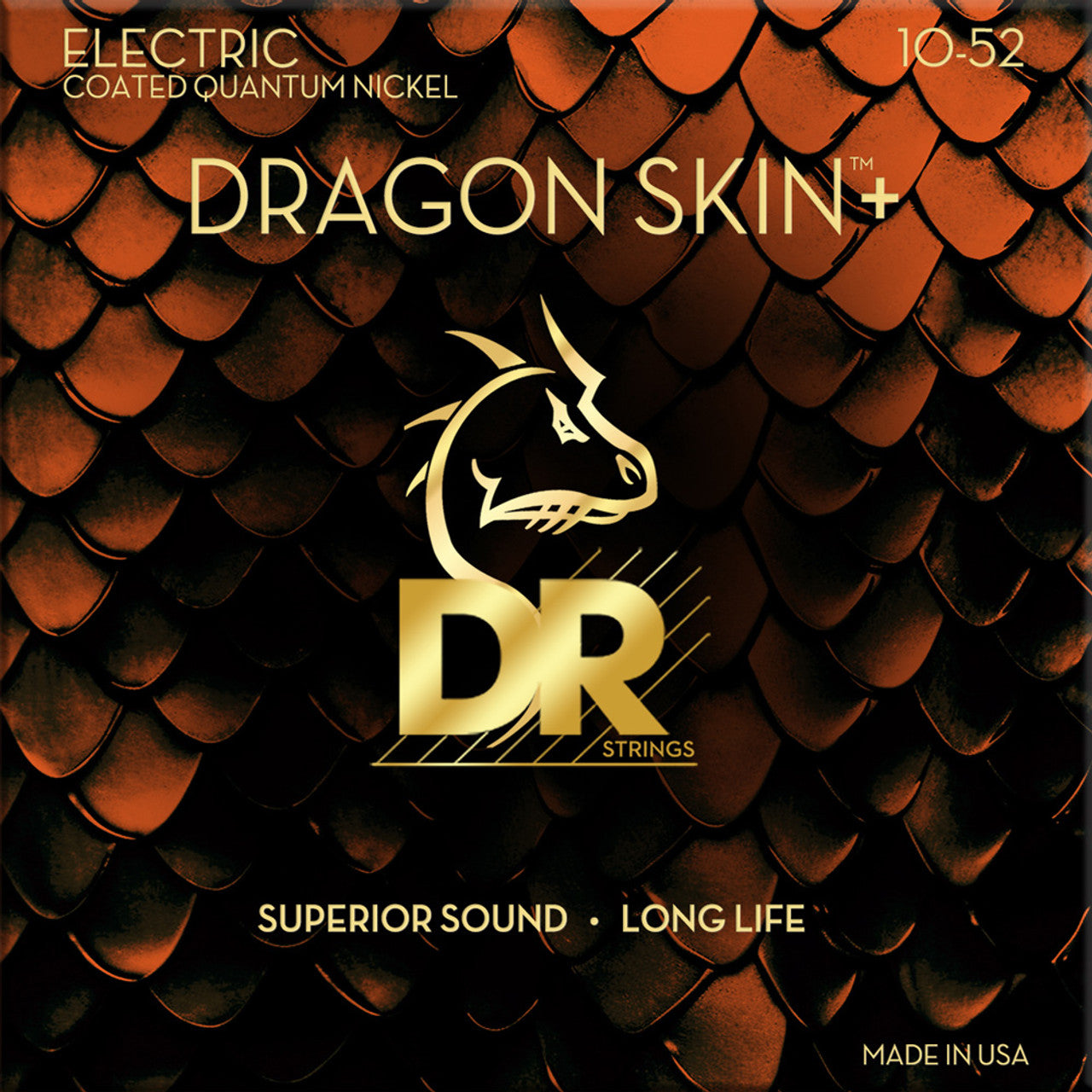 DR Strings DRAGON SKIN+ Electric Guitar Strings Electric Med 10-52