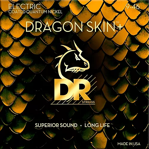 DR Strings DRAGON SKIN + Electric Guitar Strings, Light 9-46