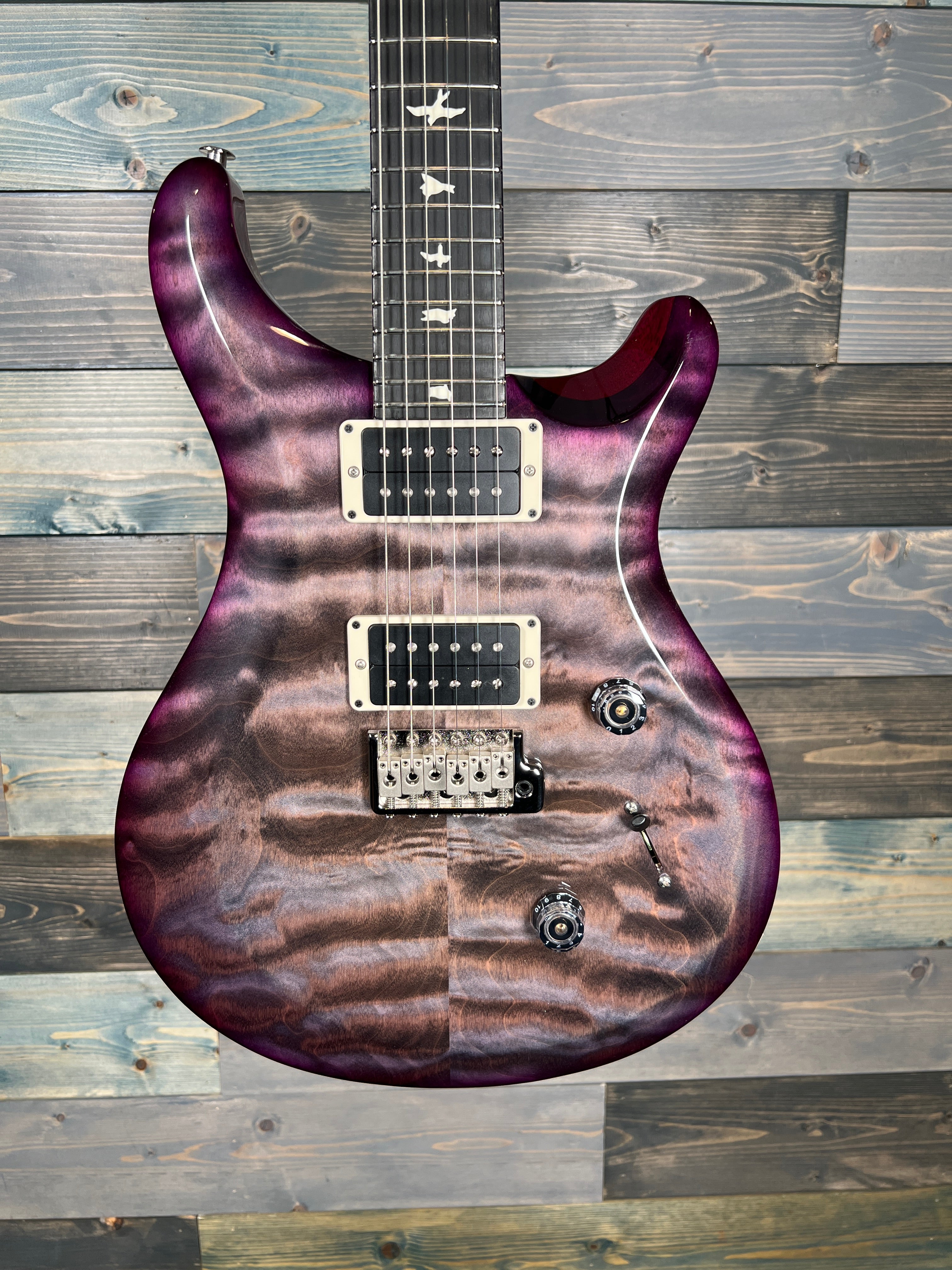 PRS S2 Custom 24 Electric Guitar - Faded Gray Black Purple Burst