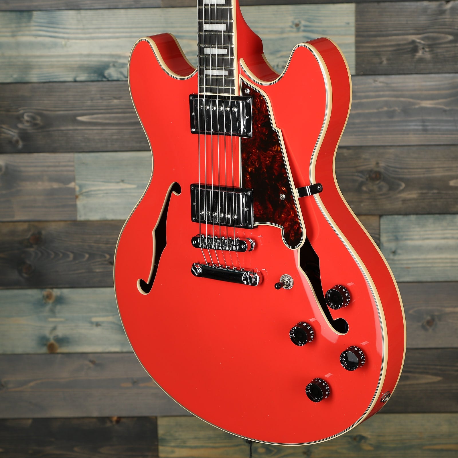 D'Angelico Premier DC Stoptail - Fiesta Red