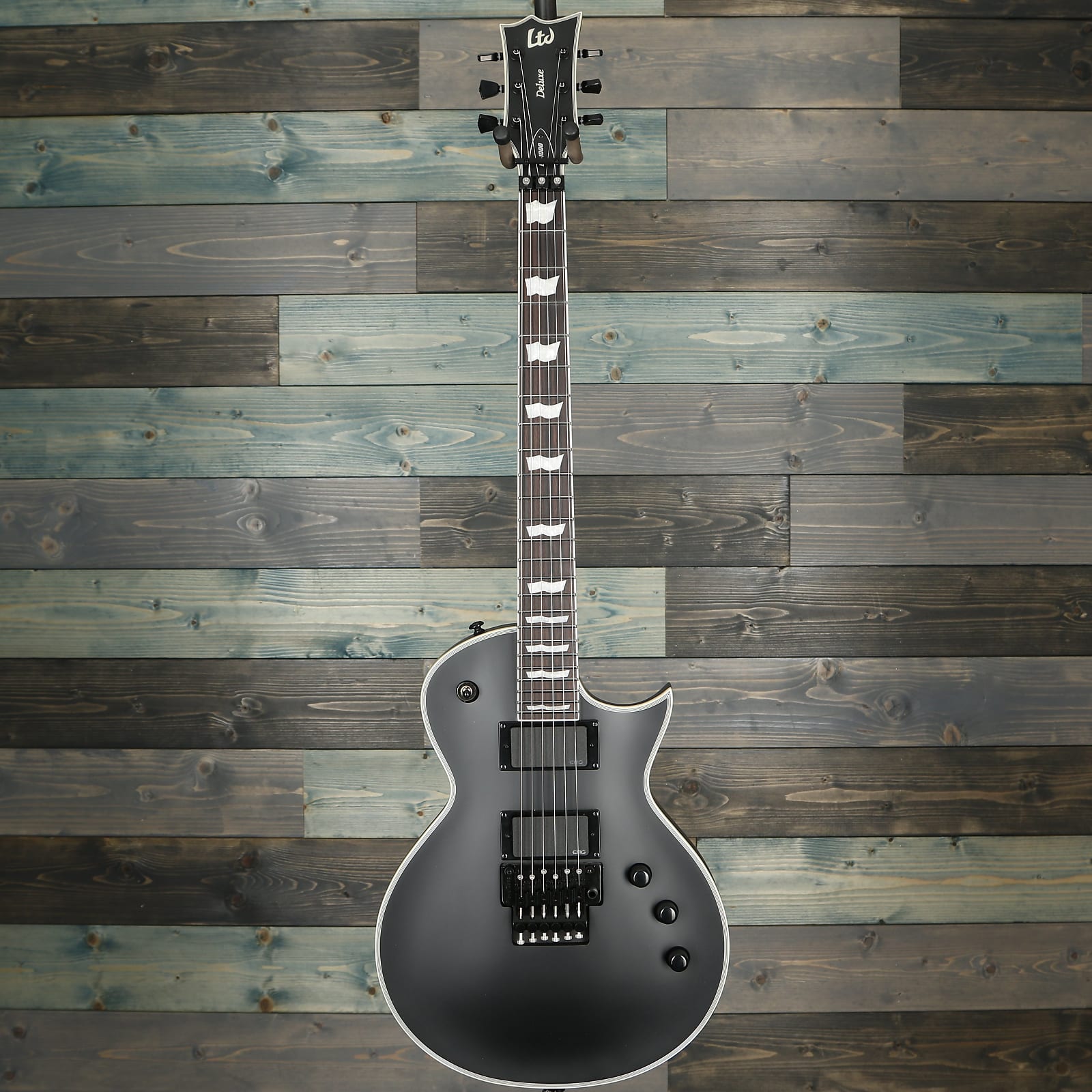 ESP LTD EC-1000FR Electric Guitar - Black Satin