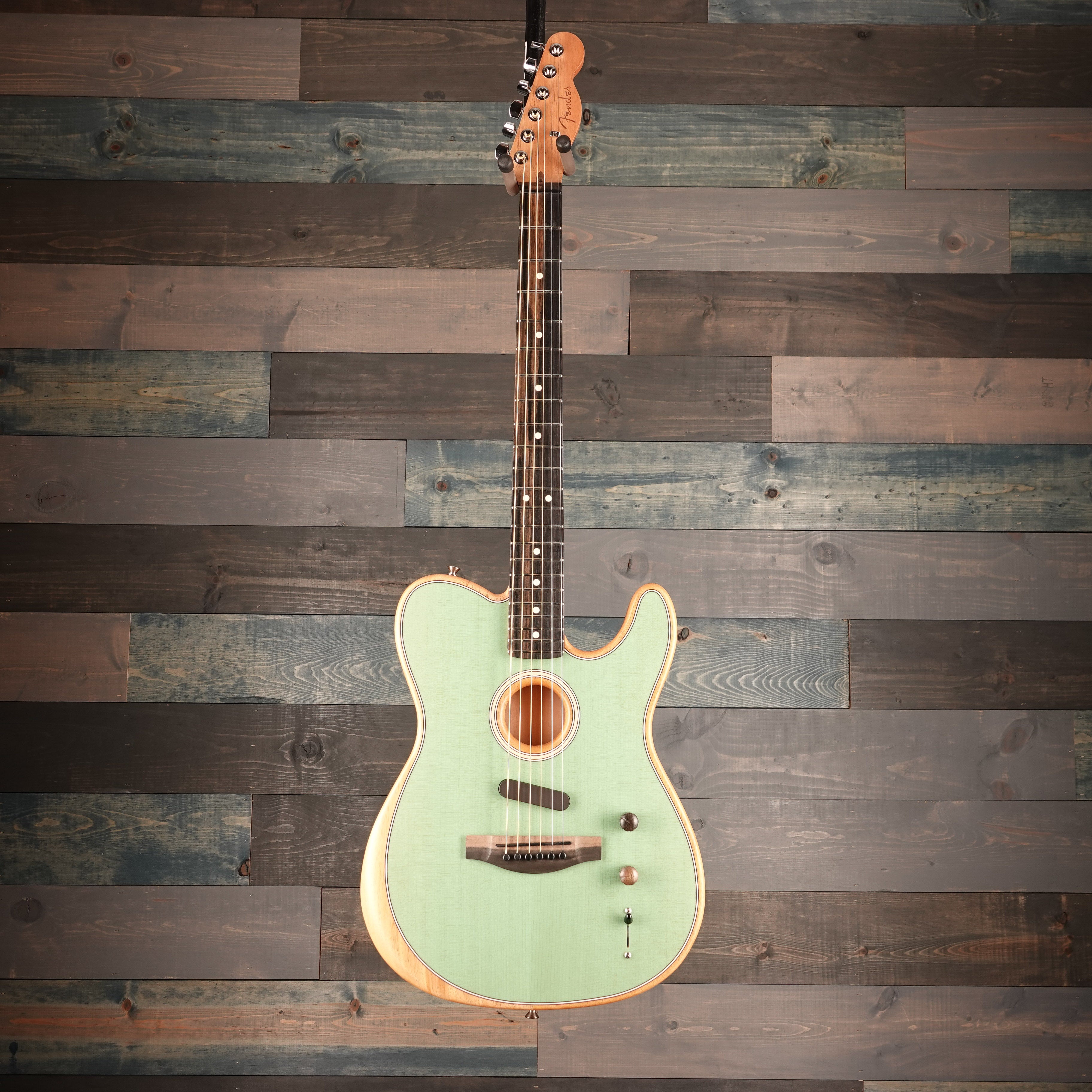 Fender American Acoustasonic™ Telecaster®, Ebony Fingerboard, Surf Green