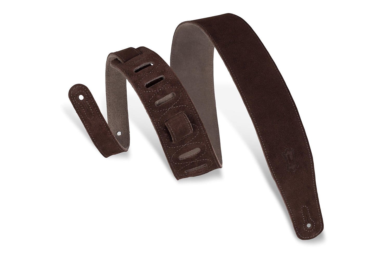 Levy's 2.5" Suede Guitar Strap - Brown