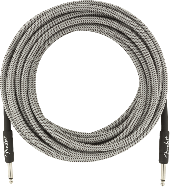 Fender Professional Series Instrument Cable, 25', White Tweed