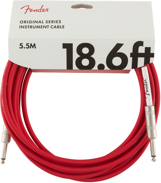 Fender Original Series Instrument Cable, 18.6', Fiesta Red