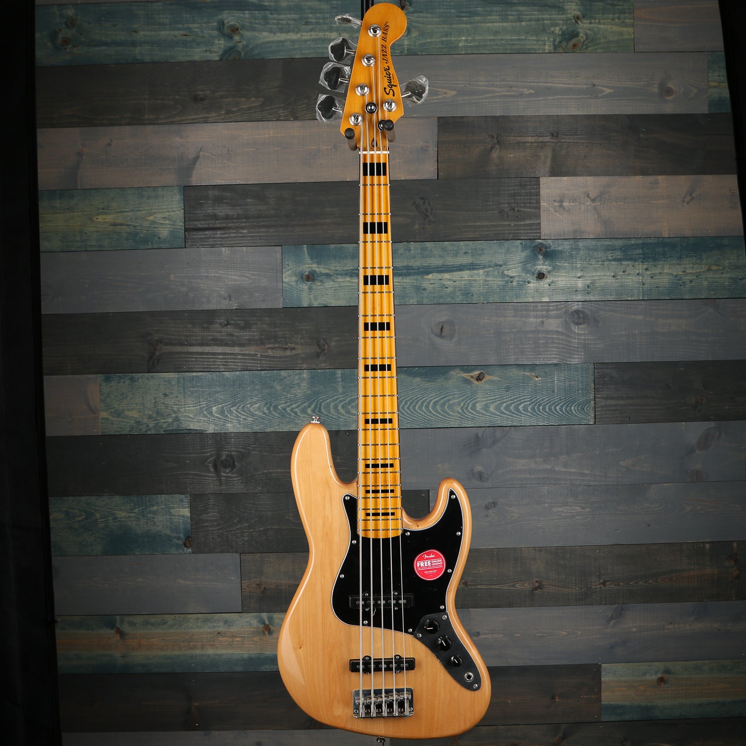 Fender Squier Classic Vibe '70s Jazz Bass V, Maple Fingerboard, Natural