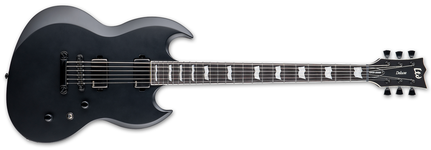 ESP LTD Viper-1000 Baritone Electric - Black Satin