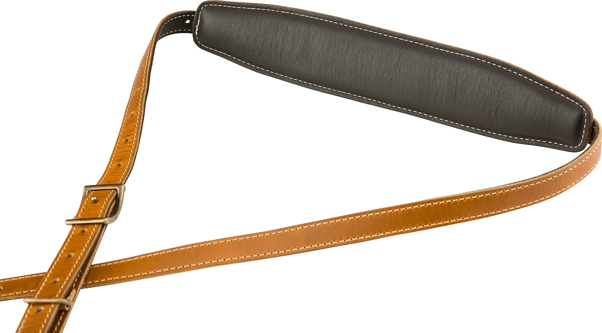 Fender Mustang Vintage Saddle Strap, Butterscotch