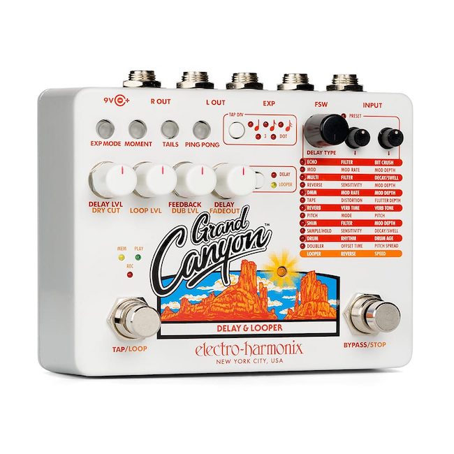 Electro-Harmonix GRAND CANYON Delay & Looper, 9.6DC-200 PSU included