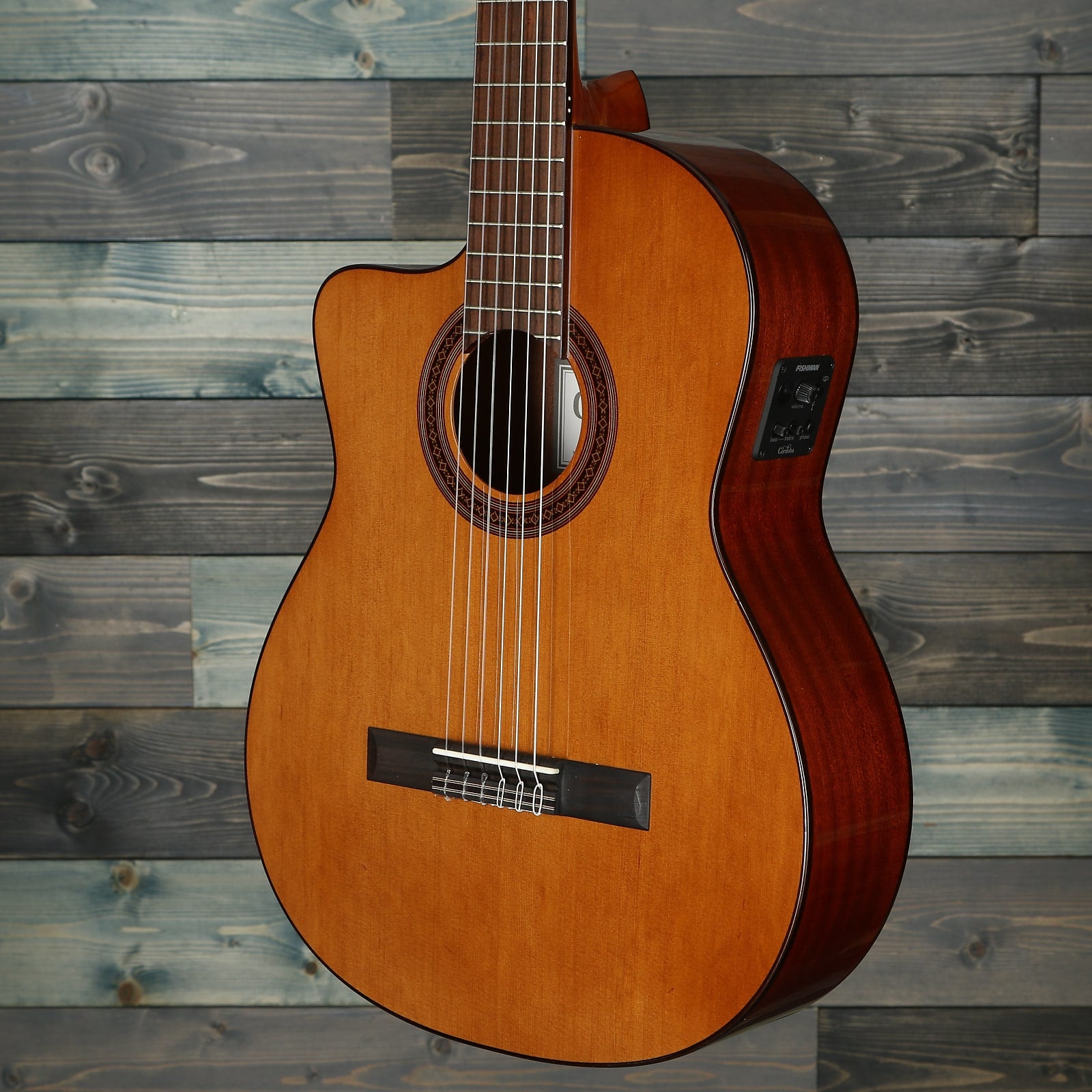 Cordoba C5 Cutaway Electric Lefty Iberia Solid Top