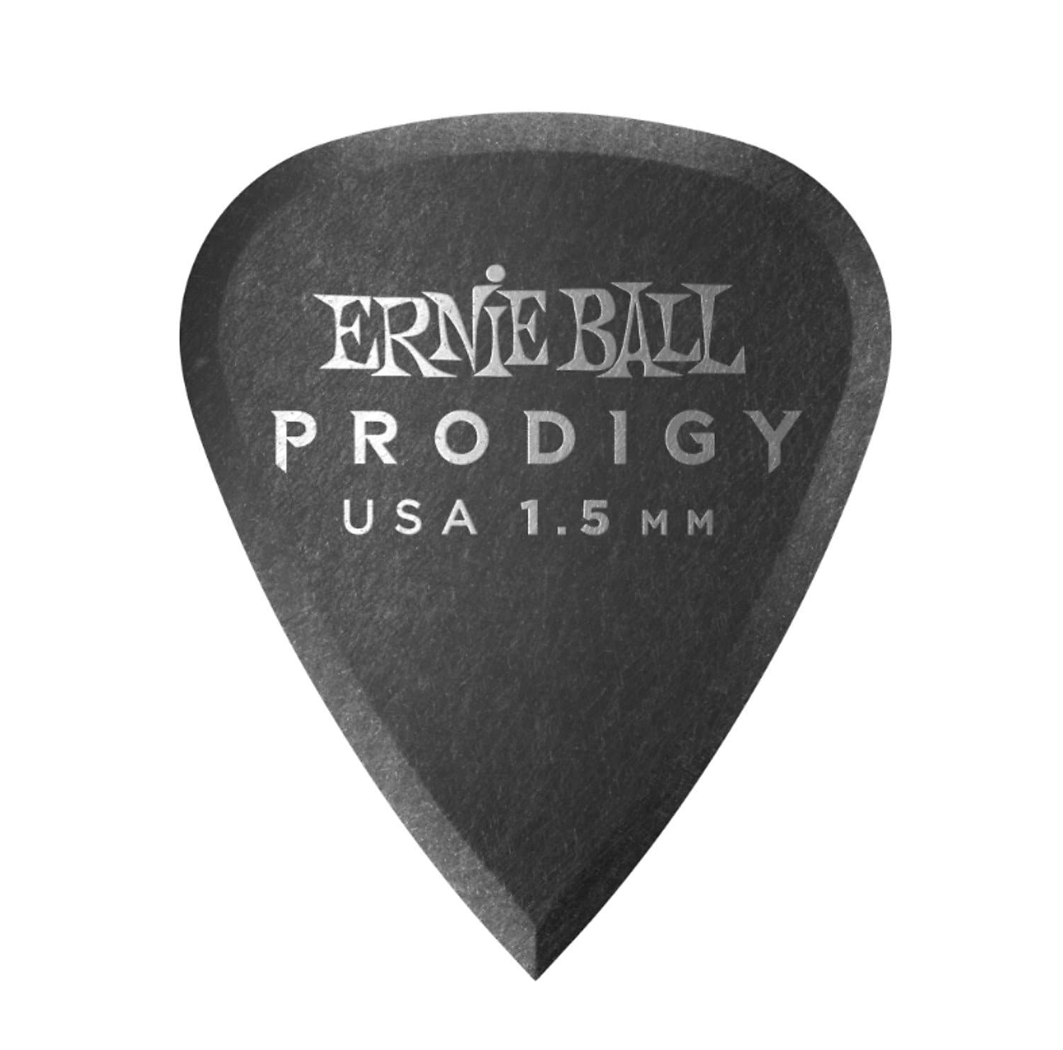 Ernie Ball 9199 1.5mm Black Standard Prodigy Picks 6-pack