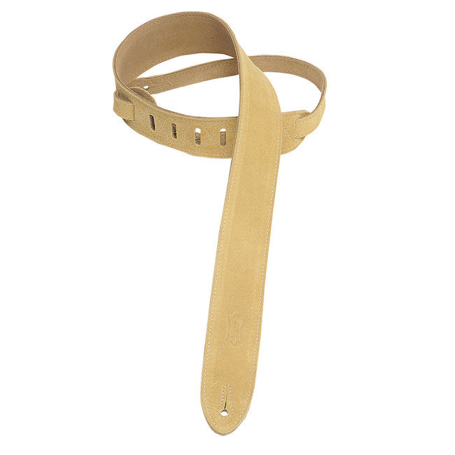 Levy's MS12-TAN 2" Wide Suede Guitar Strap - Tan