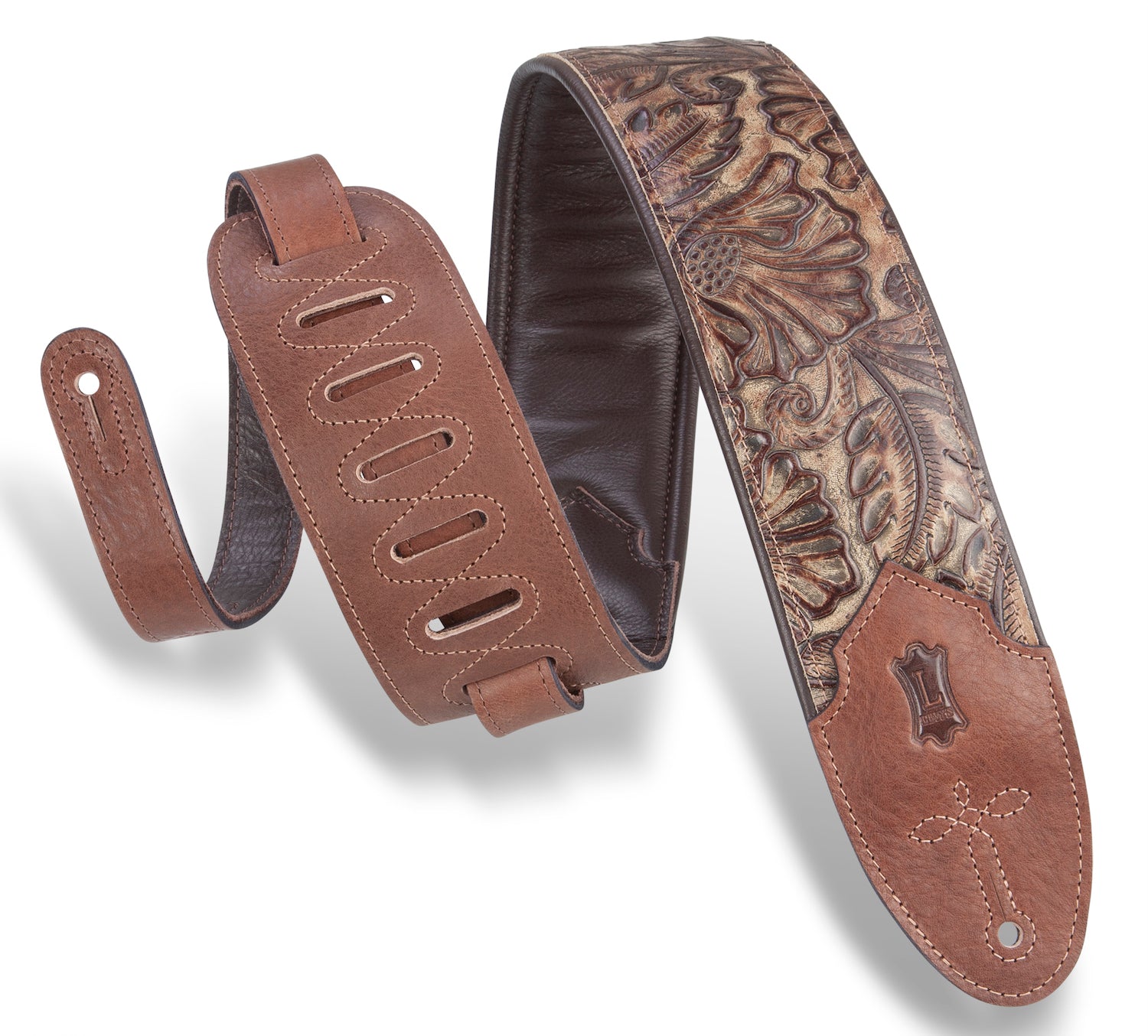 Levy's M4WP-002 Sundance Line Palm Pecan Guitar Strap