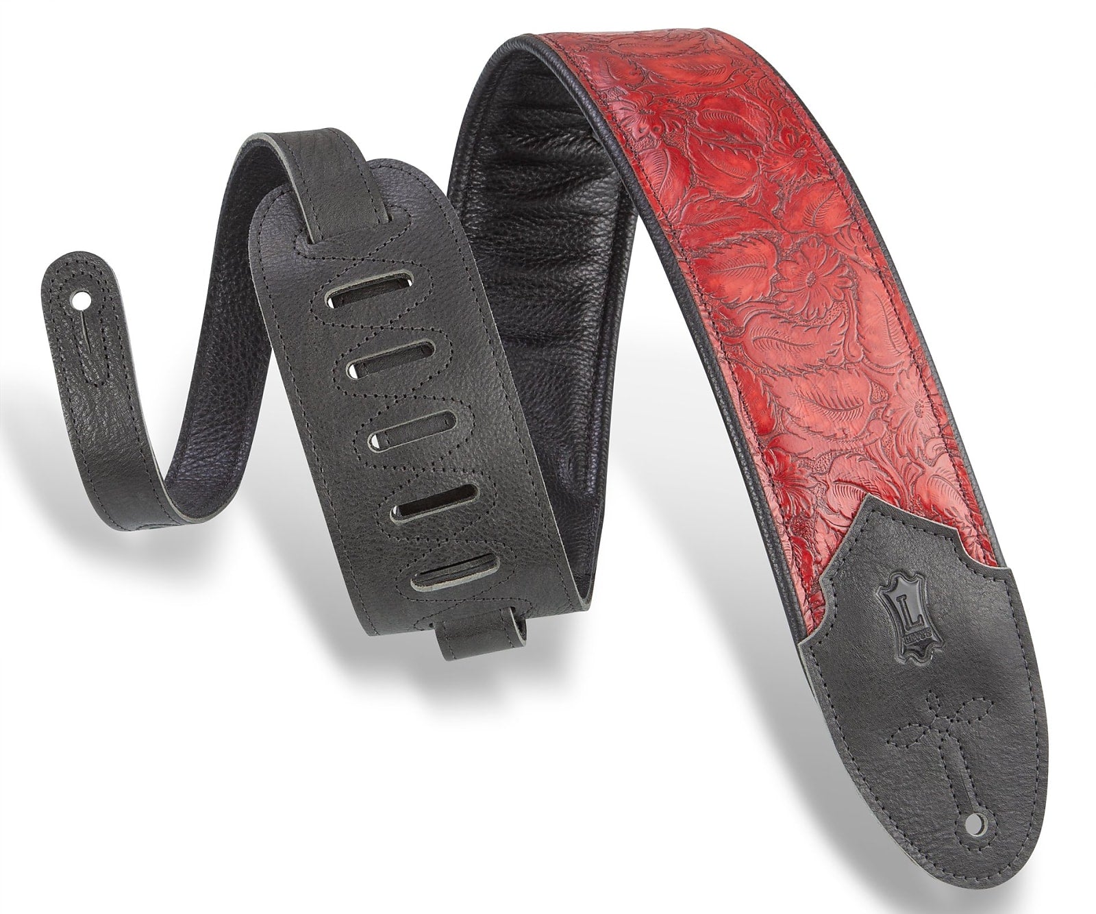 Levy's M4WP-003 Sundance Line Geranium Merlot Guitar Strap