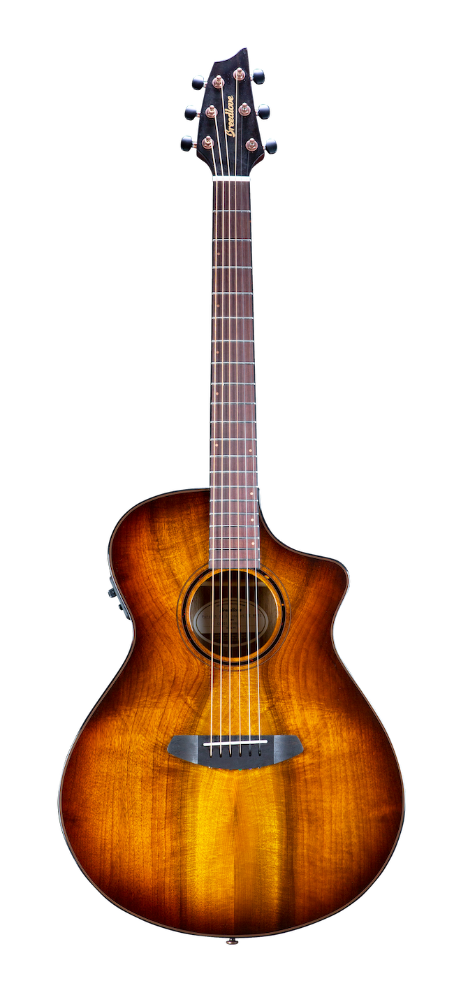 Breedlove Pursuit Exotic S Concert Tiger's Eye CE Myrtlewood-Myrtlewood