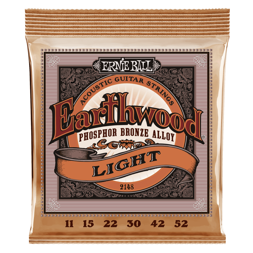 Ernie Ball 2148 Earthwood Light Phosphor Bronze Acoustic Guitar Strings