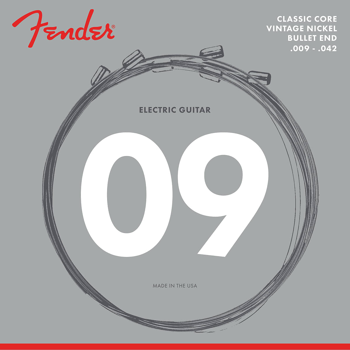 Fender Classic Core Electric Guitar Strings 3155L Vintage Nickel (.009-.042)