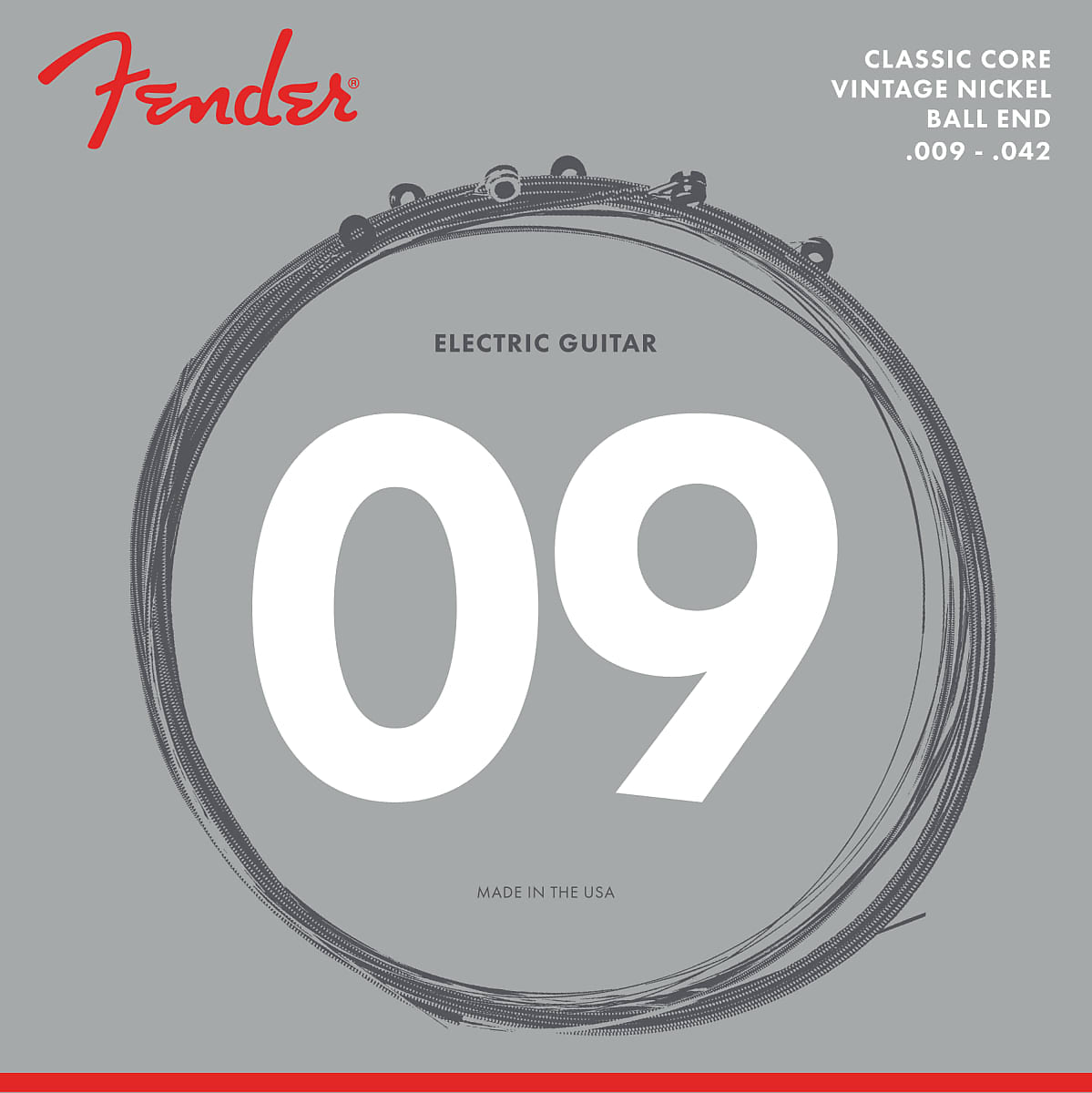 Fender Classic Core Electric Guitar Strings 155L Vintage Nickel .009-.042