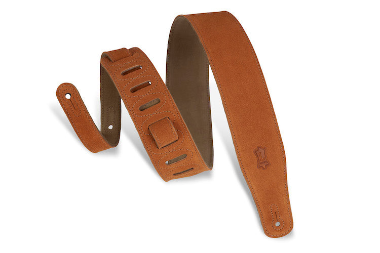 Levy's 2 1/2" Wide Suede Guitar Strap - Copper