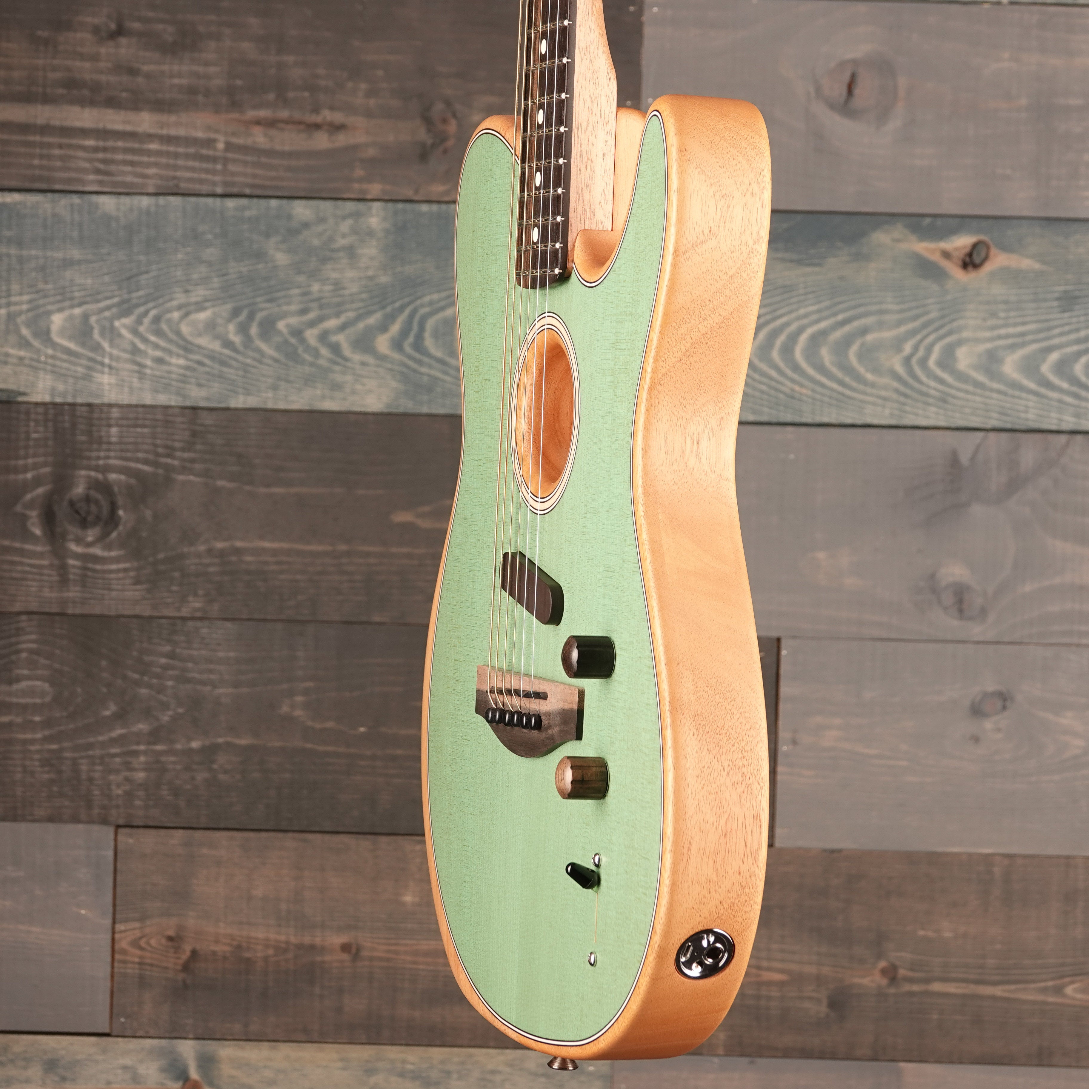 Fender American Acoustasonic™ Telecaster®, Ebony Fingerboard, Surf Green