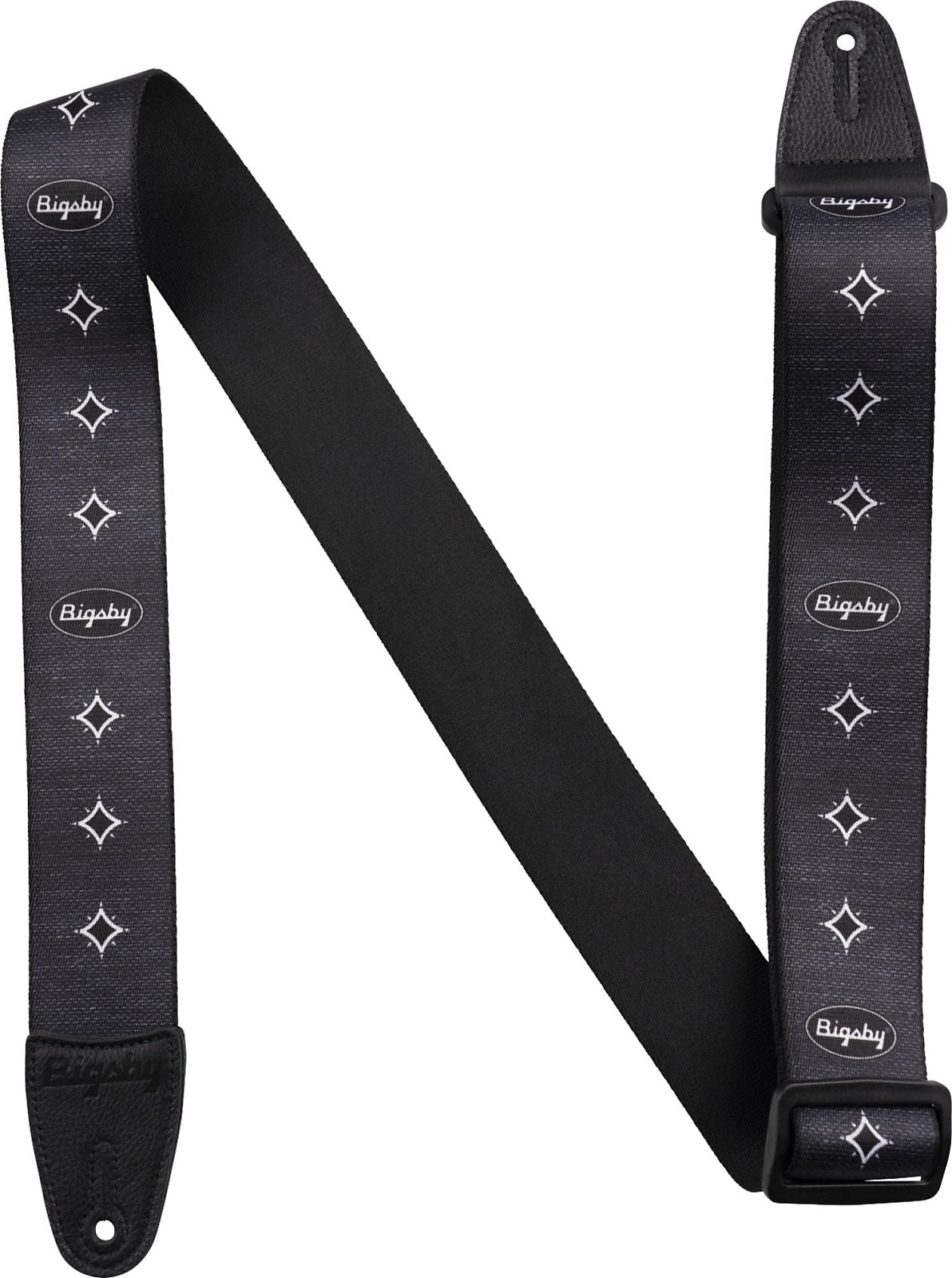 Bigsby Star Graphic Strap, Black, 2"