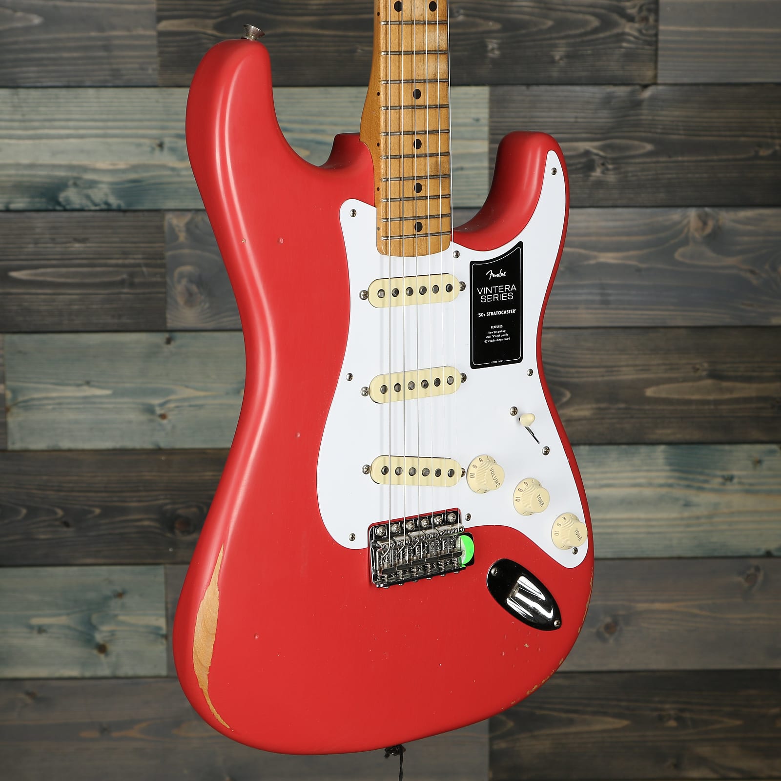 Fender Vintera Road Worn '50s Stratocaster, Maple Fingerboard, Fiesta Red