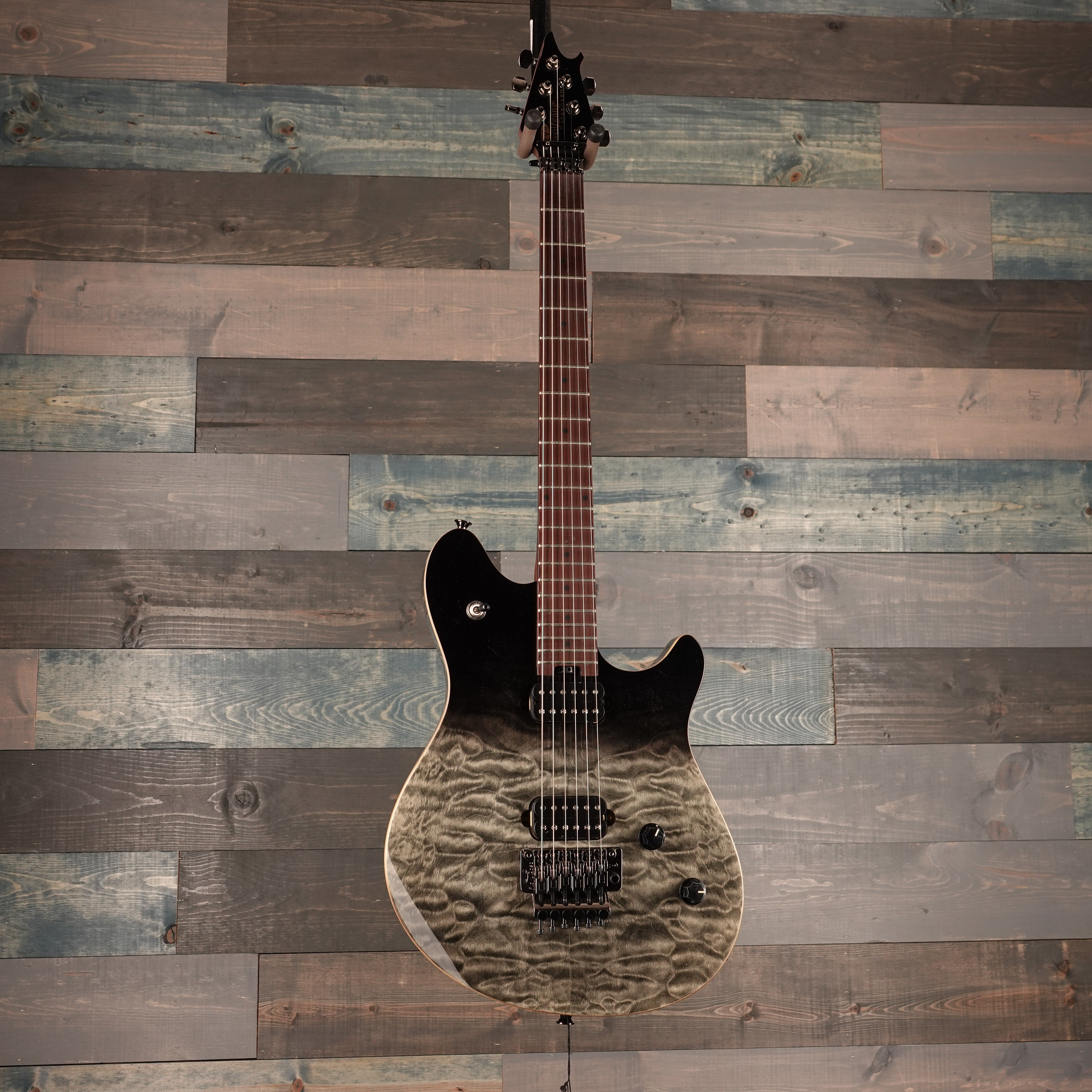 EVH Wolfgang WG Standard QM  Baked Maple Fingerboard, Black Fade