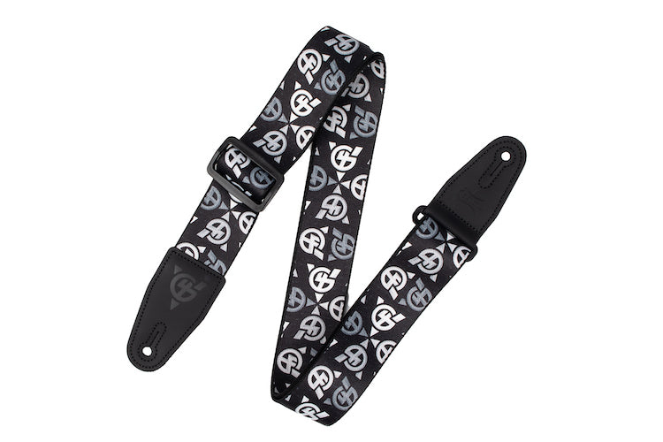 Levy's 2" Dye-Sublimation "Guitar 4 Vets" Guitar Strap - Black/White