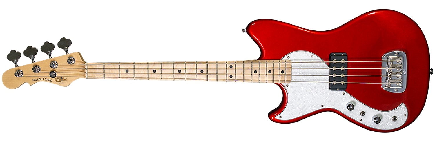 G&L Tribute Series Fallout Bass Lefty - Candy Apple Red