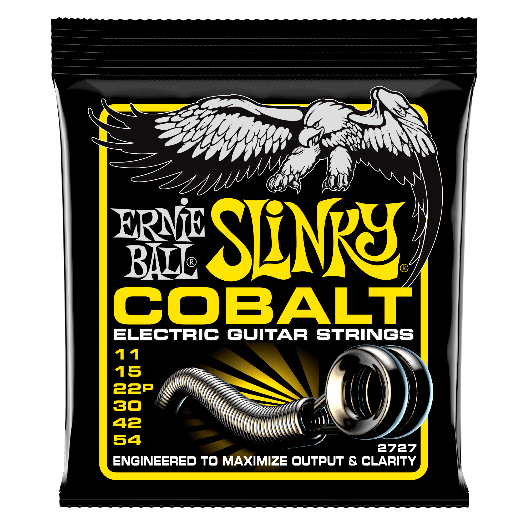 Ernie Ball 2727 Beefy Slinky Cobalt Electric Guitar Strings, 11-54 Gauge