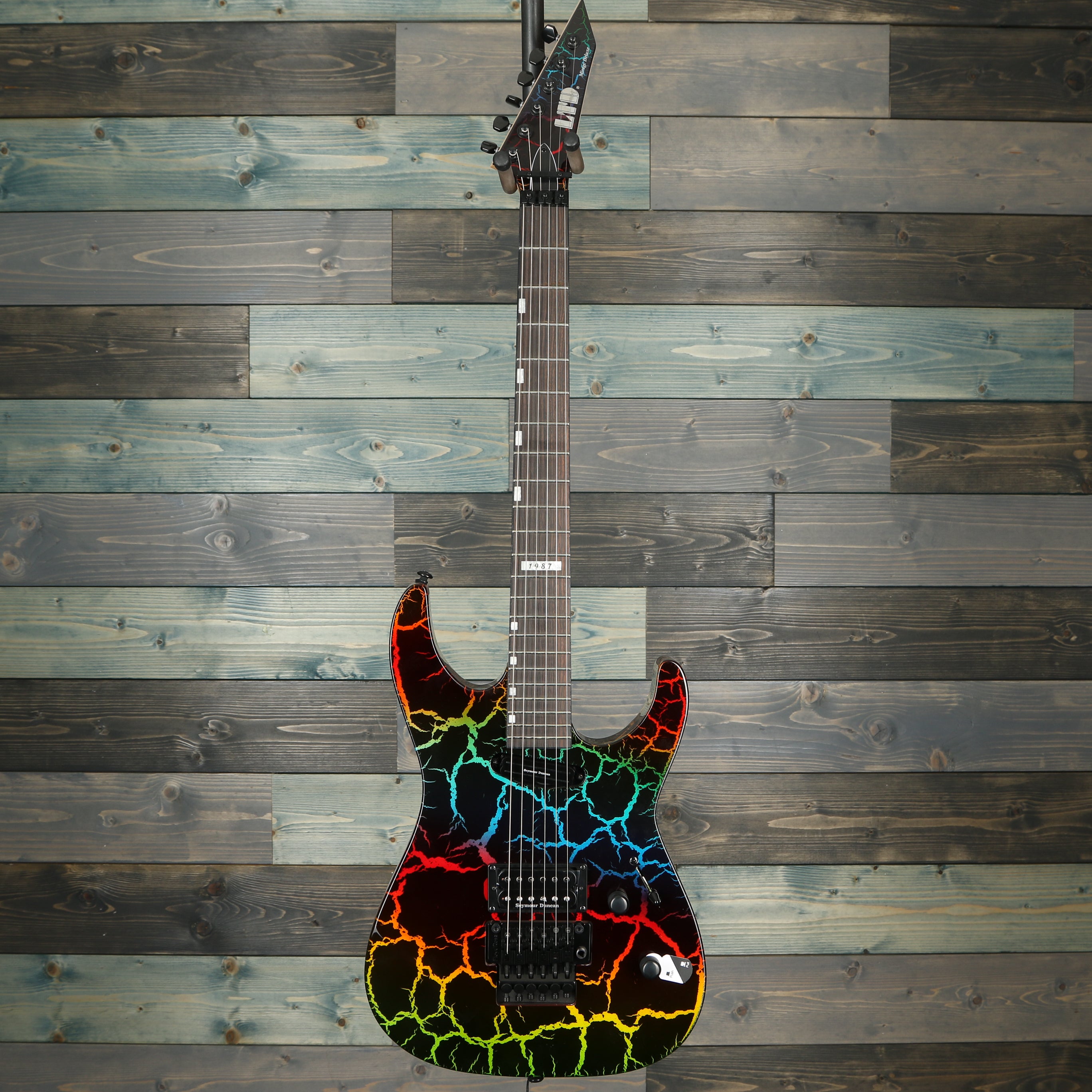 ESP LTD M-1 Custom '87 Electric Guitar - Rainbow Crackle