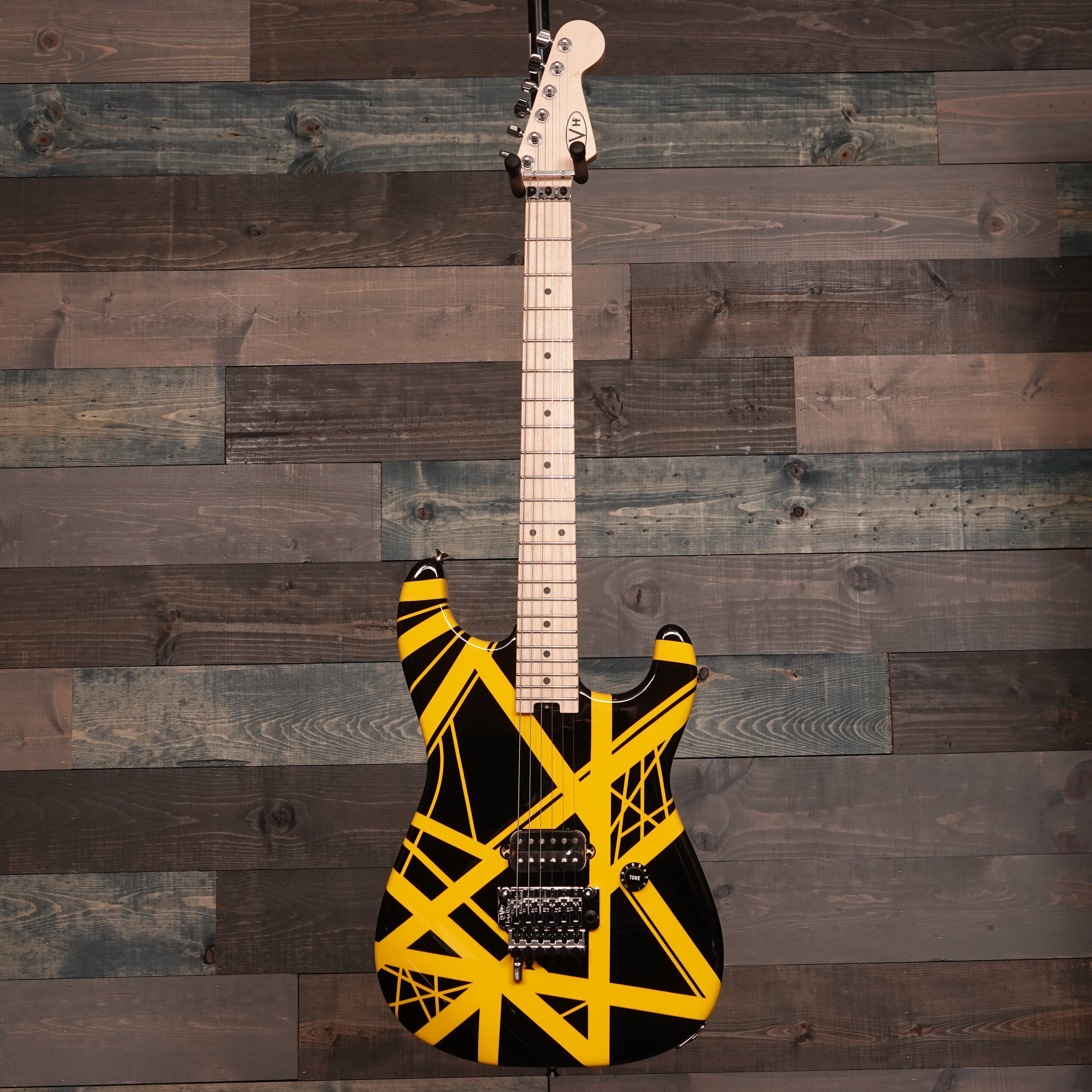 EVH Striped Series Black with Yellow Stripes