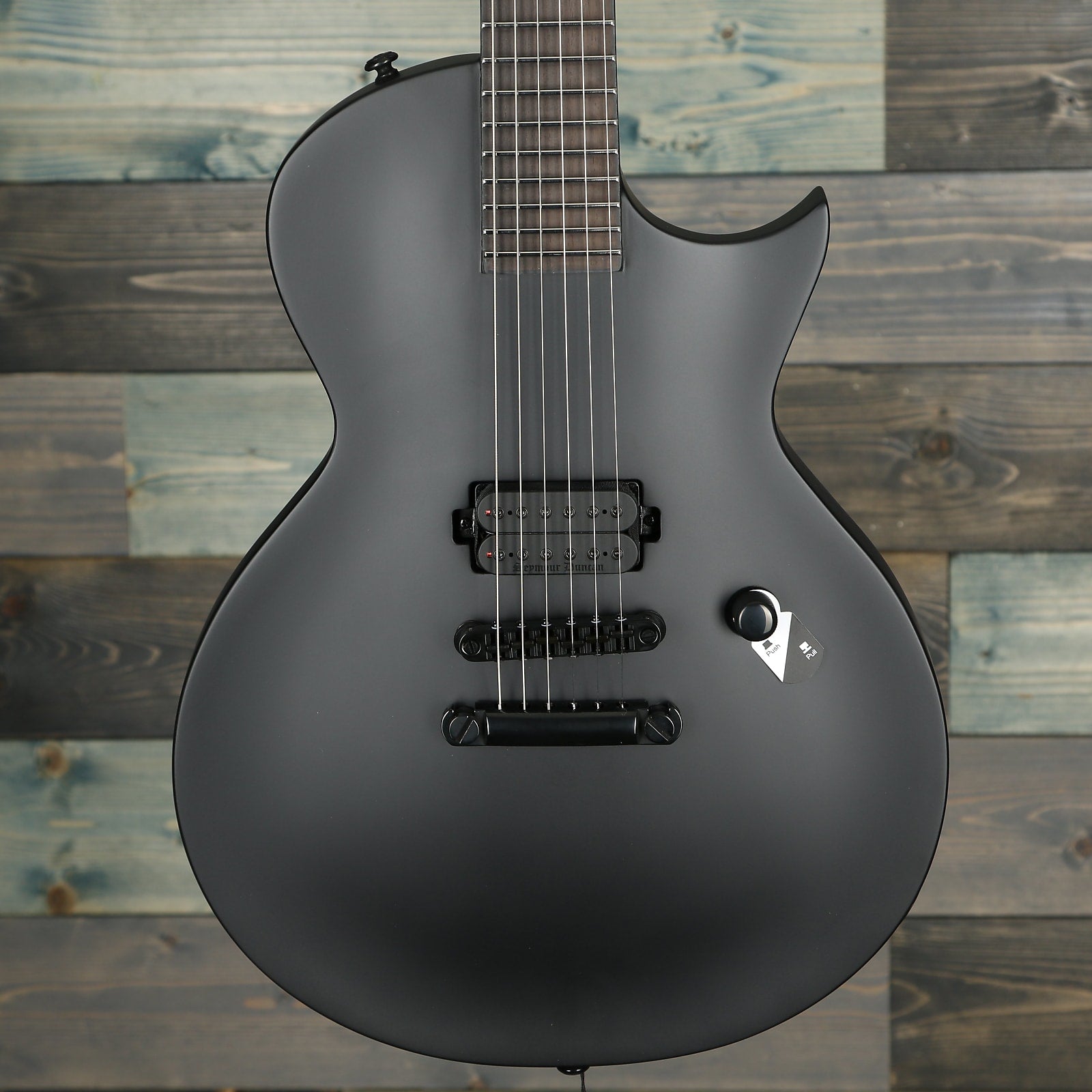 ESP LTD EC Black Metal Electric Guitar- Black Satin