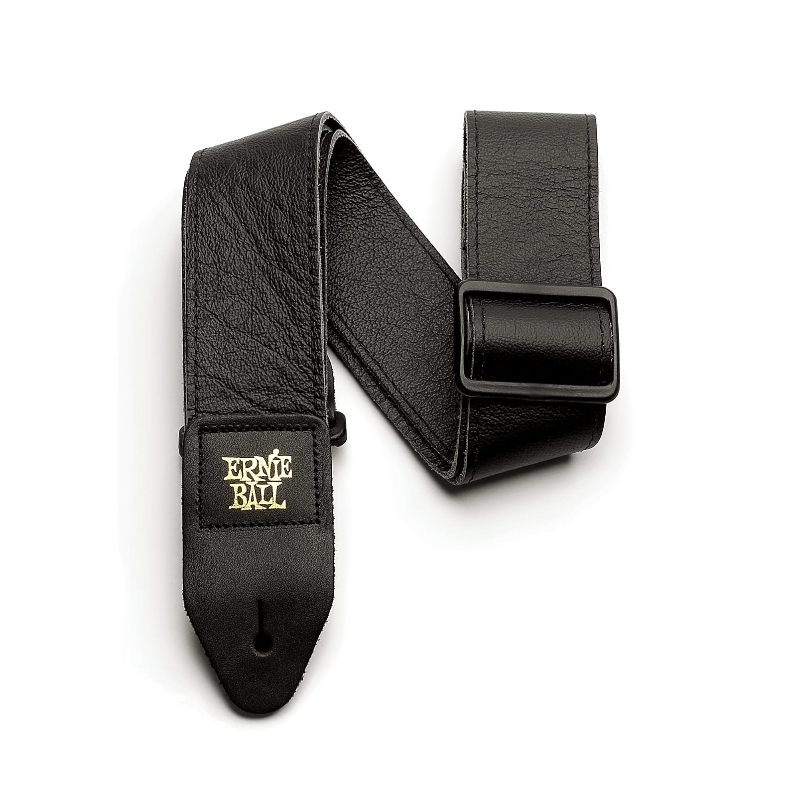 Ernie Ball P04134 2" Tri-Glide Italian Leather Strap - Black